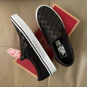 Vans Black Checkerboard Slip-On